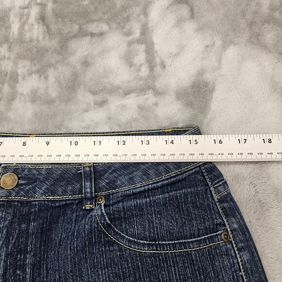 Vintage 90s Liz Claiborne Jeans Womens 6 Blue Dark Wash Mid Rise Straight Leg - Picture 11 of 15